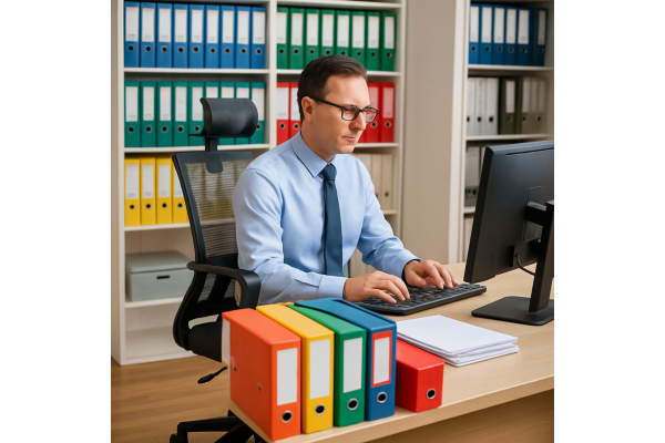 Fotel biurowy K22 ERGOFLEX CZARNY